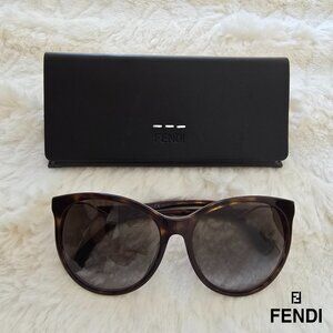 Fendi Brown Tortoiseshell Gradient Sunglasses 57 mm